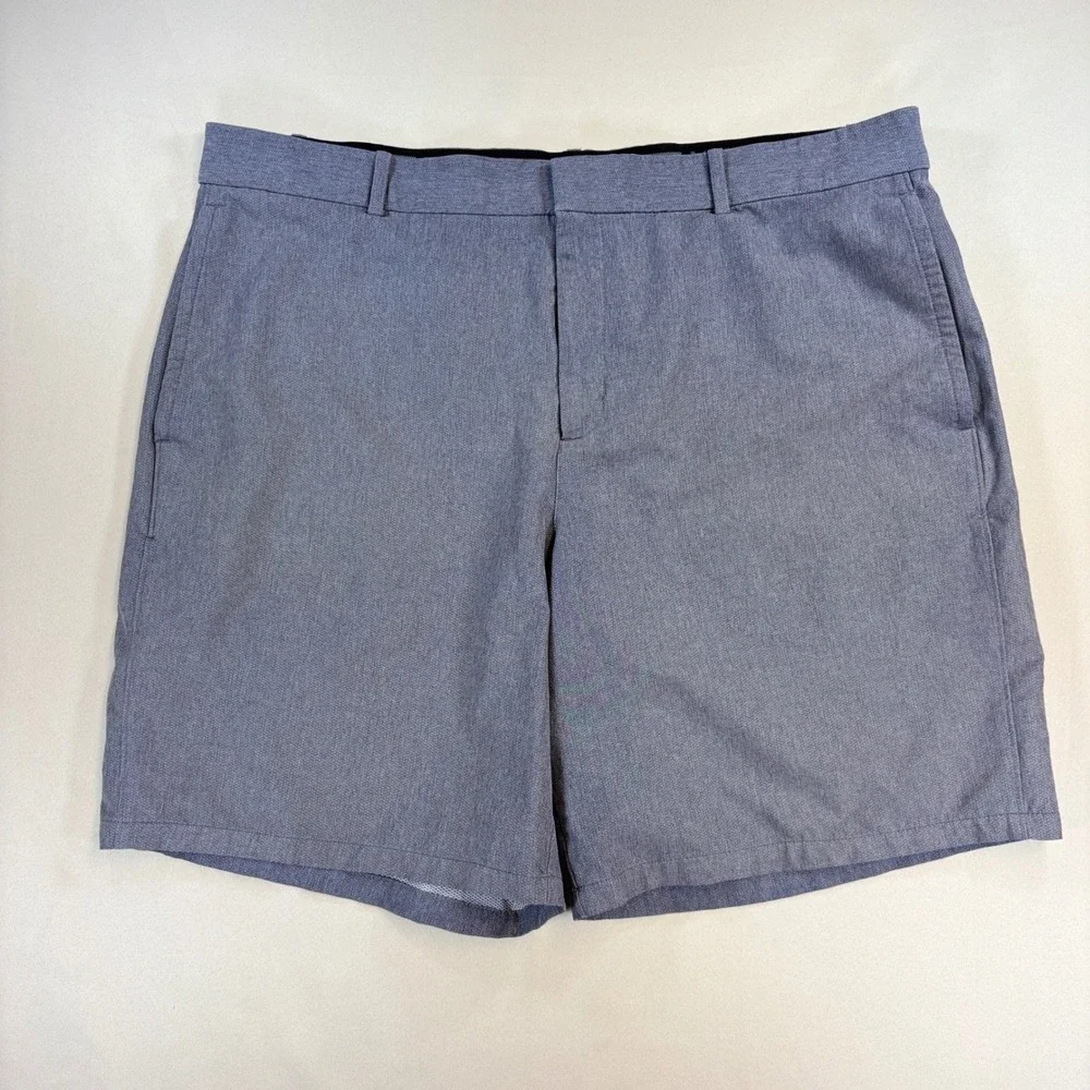 Nike Golf Shorts Mens 38 Blue Grey AJ5495-015 Dri-FIT Flat Front Athletic Casual